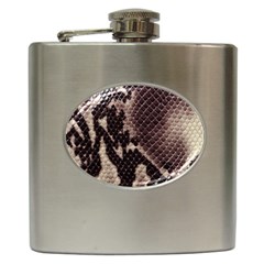 Snake Skin, Reptile Skin, Snake Skin Textures, Brown Snake Hip Flask (6 Oz) by kyorashop23