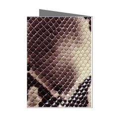 Snake Skin, Reptile Skin, Snake Skin Textures, Brown Snake Mini Greeting Cards (pkg Of 8)