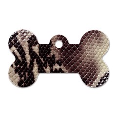 Snake Skin, Reptile Skin, Snake Skin Textures, Brown Snake Dog Tag Bone (two Sides) by kyorashop23