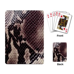 Snake Skin, Reptile Skin, Snake Skin Textures, Brown Snake Playing Cards Single Design (rectangle)