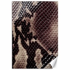 Snake Skin, Reptile Skin, Snake Skin Textures, Brown Snake Canvas 12  X 18  by kyorashop23