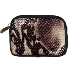 Snake Skin, Reptile Skin, Snake Skin Textures, Brown Snake Digital Camera Leather Case by kyorashop23