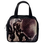 Snake Skin, Reptile Skin, Snake Skin Textures, Brown Snake Classic Handbag (One Side) Front