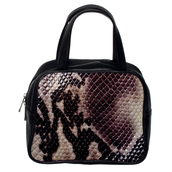 Snake Skin, Reptile Skin, Snake Skin Textures, Brown Snake Classic Handbag (One Side)