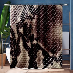 Snake Skin, Reptile Skin, Snake Skin Textures, Brown Snake Shower Curtain 60  X 72  (medium)  by kyorashop23