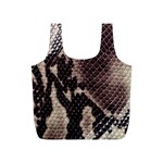 Snake Skin, Reptile Skin, Snake Skin Textures, Brown Snake Full Print Recycle Bag (S) Front