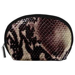 Snake Skin, Reptile Skin, Snake Skin Textures, Brown Snake Accessory Pouch (large)