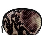 Snake Skin, Reptile Skin, Snake Skin Textures, Brown Snake Accessory Pouch (Large) Front