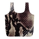 Snake Skin, Reptile Skin, Snake Skin Textures, Brown Snake Full Print Recycle Bag (L) Front