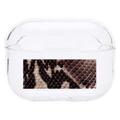 Snake Skin, Reptile Skin, Snake Skin Textures, Brown Snake Hard Pc Airpods Pro Case by kyorashop23