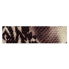 Snake Skin, Reptile Skin, Snake Skin Textures, Brown Snake Oblong Satin Scarf (16  X 60 ) by kyorashop23