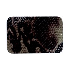 Snake Skin, Reptile Skin, Snake Skin Textures, Brown Snake Open Lid Metal Box (silver)  