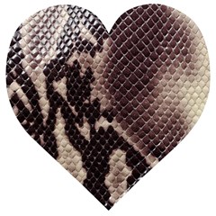 Snake Skin, Reptile Skin, Snake Skin Textures, Brown Snake Wooden Puzzle Heart