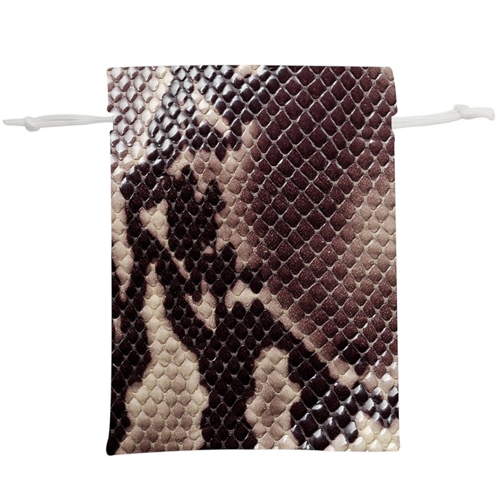 Snake Skin, Reptile Skin, Snake Skin Textures, Brown Snake Lightweight Drawstring Pouch (XL)