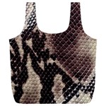 Snake Skin, Reptile Skin, Snake Skin Textures, Brown Snake Full Print Recycle Bag (XXL) Front