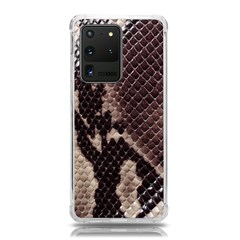 Snake Skin, Reptile Skin, Snake Skin Textures, Brown Snake Samsung Galaxy S20 Ultra 6 9 Inch Tpu Uv Case by kyorashop23