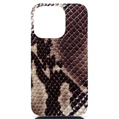 Snake Skin, Reptile Skin, Snake Skin Textures, Brown Snake Iphone 14 Pro Black Uv Print Case by kyorashop23