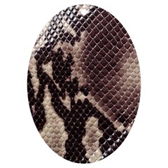 Snake Skin, Reptile Skin, Snake Skin Textures, Brown Snake Uv Print Acrylic Ornament Oval by kyorashop23