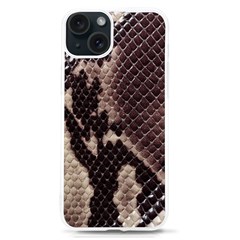 Snake Skin, Reptile Skin, Snake Skin Textures, Brown Snake Iphone 15 Tpu Uv Print Case by kyorashop23