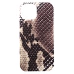 Snake Skin, Reptile Skin, Snake Skin Textures, Brown Snake iPhone 15 Black UV Print PC Hardshell Case Front