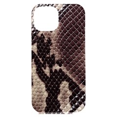 Snake Skin, Reptile Skin, Snake Skin Textures, Brown Snake Iphone 15 Plus Black Uv Print Pc Hardshell Case by kyorashop23