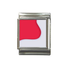 White Red Ripples Italian Charm (13mm) by kyorashop23