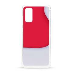 White Red Ripples Samsung Galaxy S20 6 2 Inch Tpu Uv Case by kyorashop23