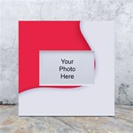 White Red Ripples White Box Photo Frame 4  x 6  Front