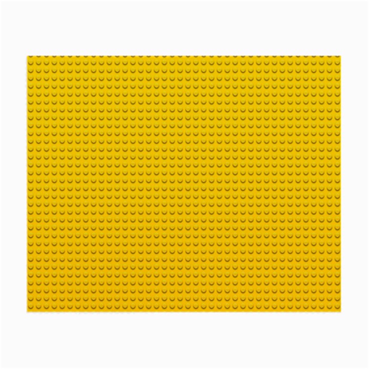 Yellow Lego Texture, Macro, Yellow Dots Background Small Glasses Cloth (2 Sides)