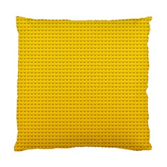 Yellow Lego Texture, Macro, Yellow Dots Background Standard Cushion Case (one Side) by kyorashop23