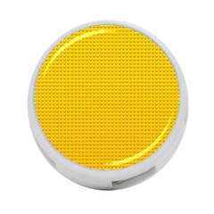 Yellow Lego Texture, Macro, Yellow Dots Background 4-port Usb Hub (one Side) by kyorashop23