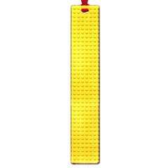 Yellow Lego Texture, Macro, Yellow Dots Background Large Book Marks by kyorashop23