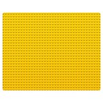 Yellow Lego Texture, Macro, Yellow Dots Background Two Sides Premium Plush Fleece Blanket (Teen Size) 60 x50  Blanket Front