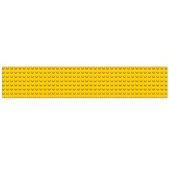 Yellow Lego Texture, Macro, Yellow Dots Background Large Premium Plush Fleece Scarf 