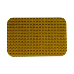 Yellow Lego Texture, Macro, Yellow Dots Background Open Lid Metal Box (silver)   by kyorashop23