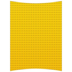 Yellow Lego Texture, Macro, Yellow Dots Background Back Support Cushion by kyorashop23