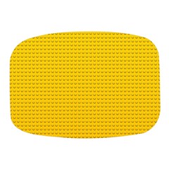 Yellow Lego Texture, Macro, Yellow Dots Background Mini Square Pill Box by kyorashop23