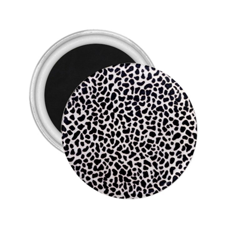 Zebra Skin, Vector Textures, White Black Background 2.25  Magnets