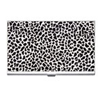 Zebra Skin, Vector Textures, White Black Background Business Card Holder Front