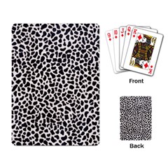 Zebra Skin, Vector Textures, White Black Background Playing Cards Single Design (rectangle)