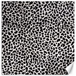 Zebra Skin, Vector Textures, White Black Background Canvas 16  x 16  15.2 x15.41  Canvas - 1