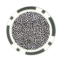 Zebra Skin, Vector Textures, White Black Background Poker Chip Card Guard