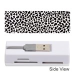 Zebra Skin, Vector Textures, White Black Background Memory Card Reader (Stick) Front