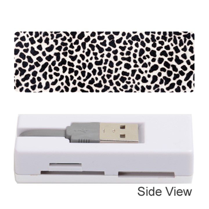 Zebra Skin, Vector Textures, White Black Background Memory Card Reader (Stick)