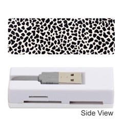 Zebra Skin, Vector Textures, White Black Background Memory Card Reader (stick) by kyorashop23