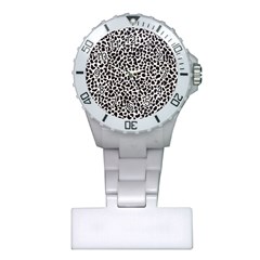 Zebra Skin, Vector Textures, White Black Background Plastic Nurses Watch