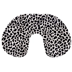 Zebra Skin, Vector Textures, White Black Background Travel Neck Pillow by kyorashop23