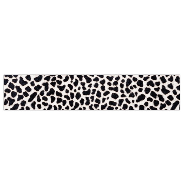 Zebra Skin, Vector Textures, White Black Background Small Premium Plush Fleece Scarf