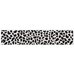 Zebra Skin, Vector Textures, White Black Background Small Premium Plush Fleece Scarf Back