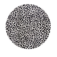 Zebra Skin, Vector Textures, White Black Background Mini Round Pill Box by kyorashop23